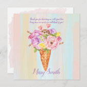 Eiscreme-Dusche, Brautparty danke (Vorne/Hinten)