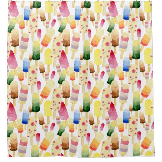 Eiscreme Duschvorhang (Vorderseite)