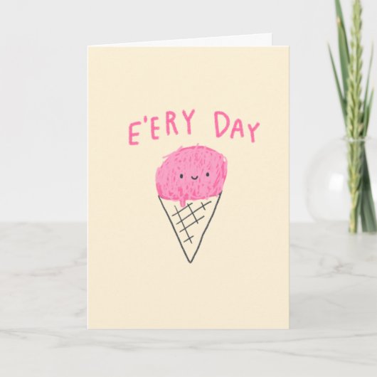 Eiscreme E'ery Day! Karte (Vorderseite)