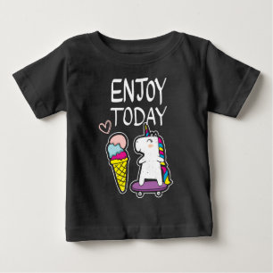 Eiscreme Einhorn Baby T-shirt