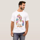 Eiscreme-Einhorn-Freude (1) T-Shirt (Vorne ganz)