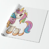 Eiscreme-Einhorn-Wonne (1) Geschenkpapier (Ungerollt)