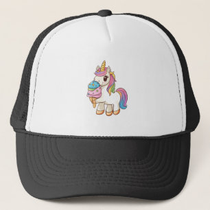 Eiscreme-Einhorn-Wonne (1) Truckerkappe