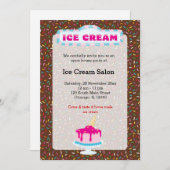 Eiscreme Einladung (Vorne/Hinten)