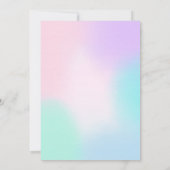 Eiscreme Einladung Einhorn Eiscreme Party (Rückseite)