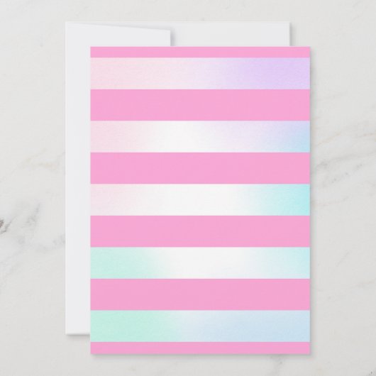 Eiscreme Einladung Einhorn Eiscreme Party (Rückseite)