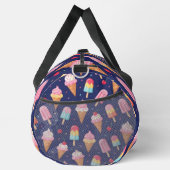 Eiscreme-, Eis- und Kirschenmuster Duffle Bag (Rechts)