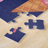 Eiscreme-, Eis- und Kirschenmuster Puzzle (Seite)