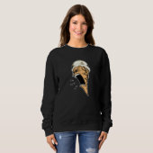 Eiscreme Eiscreme Schrei Vanille Retro Design Sweatshirt (Vorne ganz)