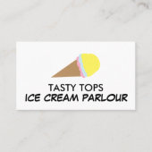 Eiscreme, Eiscreme Visitenkarte (Vorderseite)
