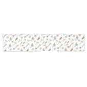 Eiscreme-Eiscremebecher-Collage Kurzer Tischläufer (Horizontal)