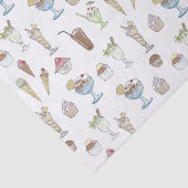 Eiscreme-Eiscremebecher-Collage Seidenpapier (Ausschnitt)