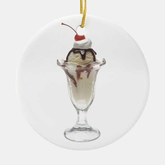 Eiscreme-Eiscremebecher Keramikornament (Vorne)