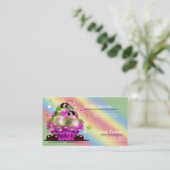 Eiscreme-Eiscremebecher-scharfe Visitenkarte (Stehend Vorderseite)