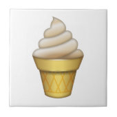 Eiscreme - Emoji Fliese (Vorderseite)