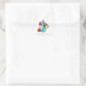 Eiscreme Erdbeere Dreieckiger Aufkleber (Tasche)