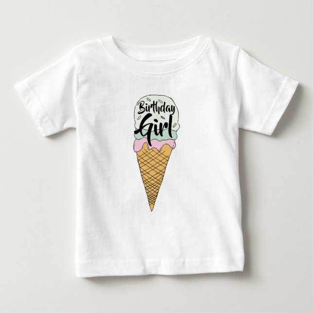 Eiscreme-Event-Feier Eiscreme Baby T-shirt (Vorderseite)