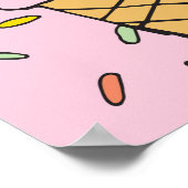 Eiscreme-Event-Feier Eiscreme Poster (Ecke)