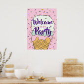 Eiscreme-Event-Feier Eiscreme Poster (Küche)