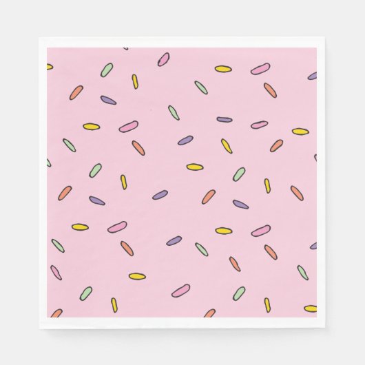 Eiscreme-Event-Feier Eiscreme Serviette (Vorderseite)