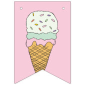 Eiscreme-Event-Feier Eiscreme Wimpelkette (Erste Fahne)