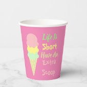 Eiscreme Extra Scoop Pappbecher (Vorderseite)