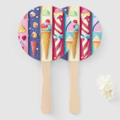 Eiscreme Fächer (Vorne und Hinten)