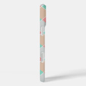 Eiscreme-Farben Kariert Personalisiert Case-Mate iPhone Hülle (Rückseite / Rechts)