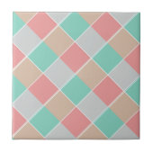 Eiscreme-Farben überprüft Fliese (Vorderseite)