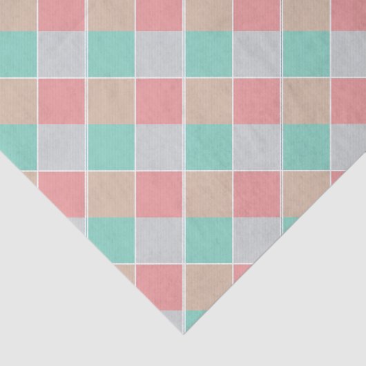 Eiscreme-Farben überprüft Seidenpapier (Ausschnitt)