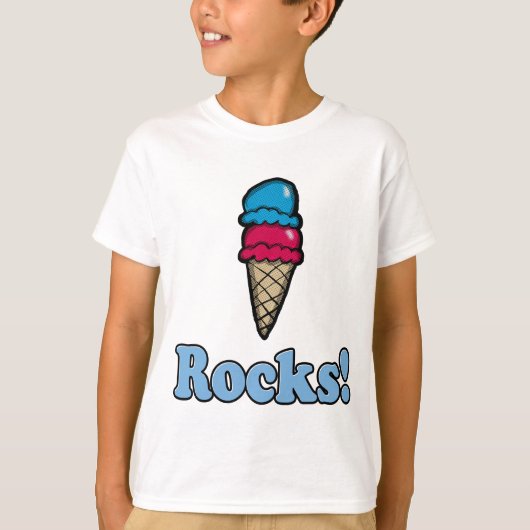 Eiscreme-Felsen T-Shirt (Vorderseite)