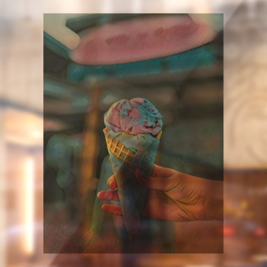 Eiscreme Fensteraufkleber (Blatt 2)