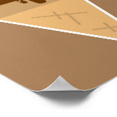 Eiscreme-Flachbilddarstellung Poster (Ecke)