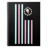 Eiscreme - Flagge Notizblock (Vorderseite)