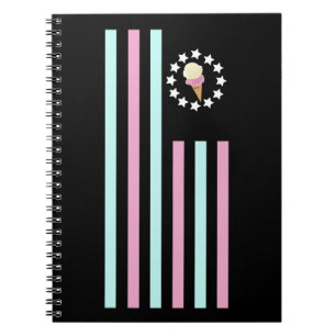 Eiscreme - Flagge Notizblock