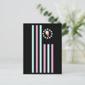 Eiscreme - Flagge Postkarte (Stehend Vorderseite)