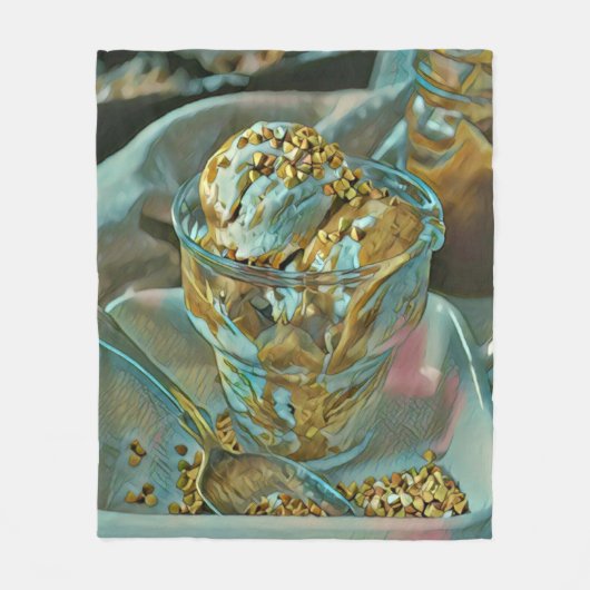Eiscreme Fleecedecke (Vorderseite)