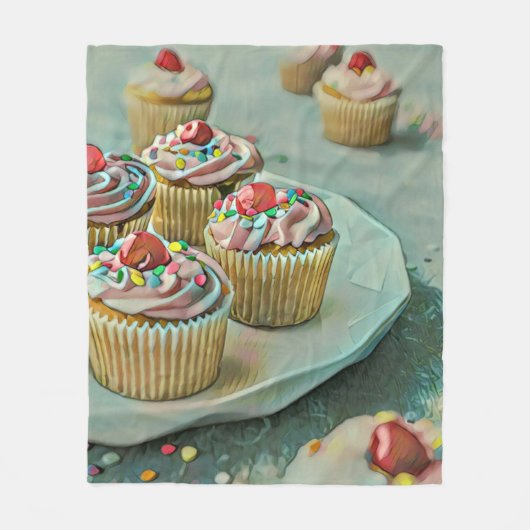 Eiscreme Fleecedecke (Vorderseite)