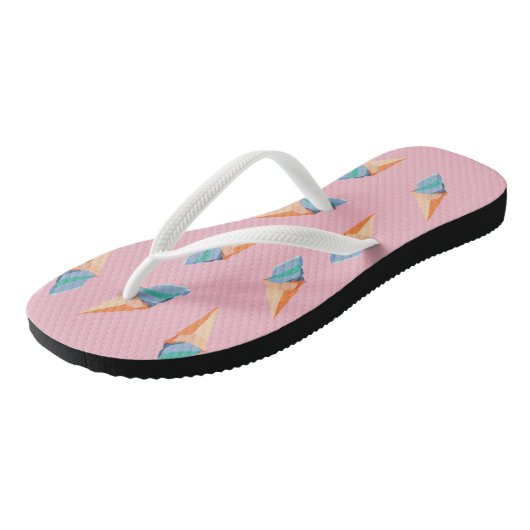 Eiscreme Flip Flops Badesandalen (Schrägansicht)