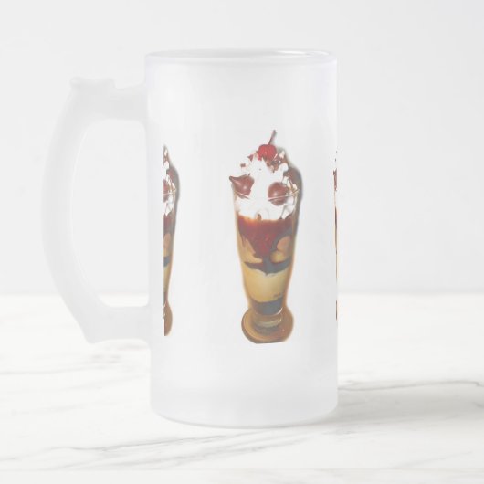 Eiscreme-Float Mattglas Bierglas (Links)