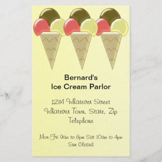 Eiscreme Flyer