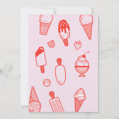 Eiscreme-Flyer für soziales Party Einladung (Rückseite)