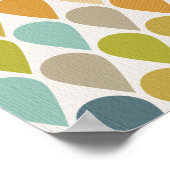 Eiscreme-Formen Midjahrhotelkünstler Poster (Ecke)