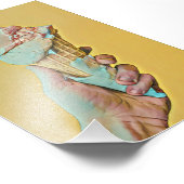 Eiscreme Fotodruck (Ecke)