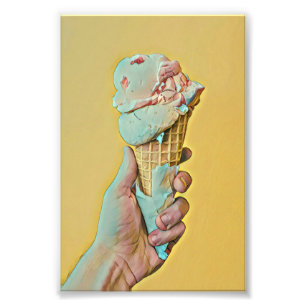Eiscreme Fotodruck
