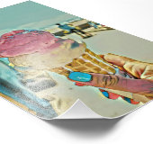 Eiscreme Fotodruck (Ecke)