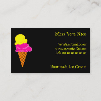 Eiscreme, Fräulein Vera Nice, Visitenkarte