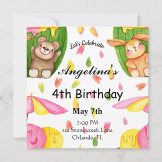 Eiscreme-Freunde zum Geburtstag Einladung