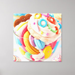 Eiscreme fünf leinwanddruck