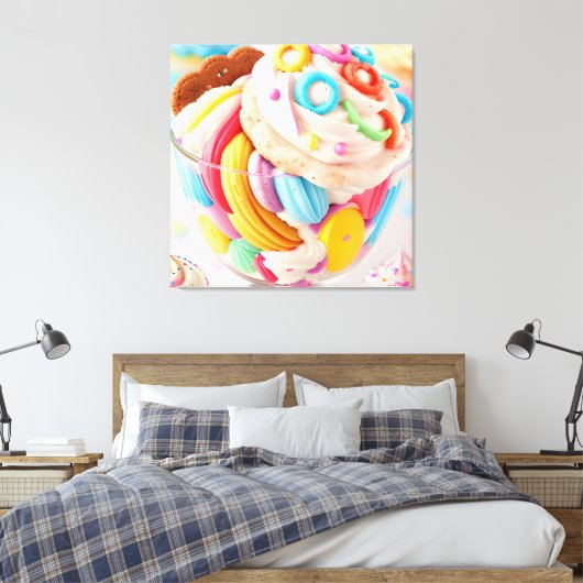 Eiscreme fünf leinwanddruck (Insitu (Schlafzimmer))